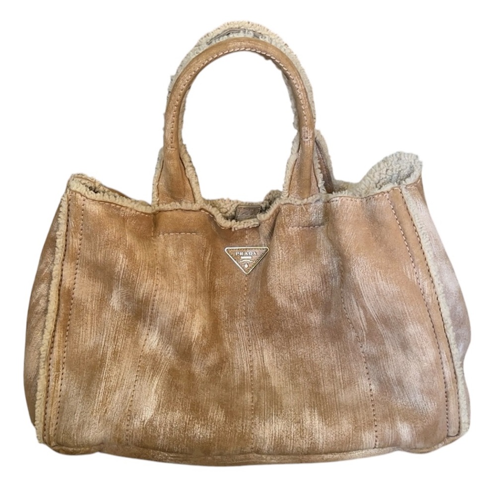 Prada Shearling Tote